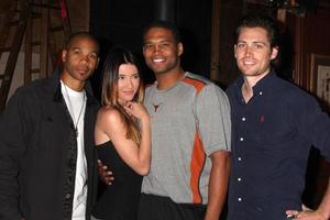 LOS ANGELES, MAY 17 - Aaron Spears, Jacqueline MacInnes Wood, Texas Battle, Zack Conroy at the Bold and Beautiful Celebration of their Emmy Nominations at CBS Television City on May 17, 2011 in Los Angeles, CA photo