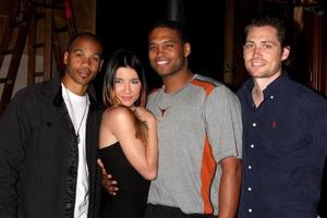 LOS ANGELES, MAY 17 - Aaron Spears, Jacqueline MacInnes Wood, Texas Battle, Zack Conroy at the Bold and Beautiful Celebration of their Emmy Nominations at CBS Television City on May 17, 2011 in Los Angeles, CA photo