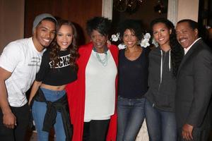 LOS ANGELES, APR 25 - Rome Flynn, Reign Edwards, Anna Maria Horsford, Karla Mosley, Felisha Cooper, Obba Babtunde at the Bold and Beautiful Emmy Nominees Celebration at the CBS Television City on April 25, 2016 in Los Angeles, CA photo