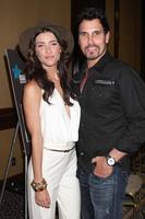 LOS ANGELES, AUG 27 - Jacqueline MacInnes Wood, Don Diamont attending the Bold and The Beautiful Fan Event 2011 at the Universal Sheraton Hotel on August 27, 2011 in Los Angeles, CA photo
