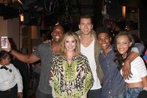 LOS ANGELES, AUG 14 - Lawrence Saint-Victor, Ashley Jones, Pierson FOde, Rome Flynn, Reign Edwards at the Bold and Beautiful Fan Event Friday at the CBS Television City on August 14, 2015 in Los Angeles, CA photo