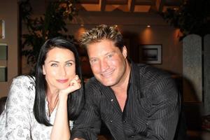 LOS ANGELES, AUG 14 - Rena Sofer, Sean Kanan at the Bold and Beautiful Fan Event Friday at the CBS Television City on August 14, 2015 in Los Angeles, CA photo