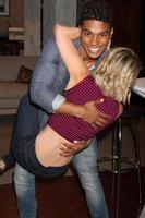 LOS ANGELES, AUG 14 - Rome Flynn, Linsey Godfrey at the Bold and Beautiful Fan Event Friday at the CBS Television City on August 14, 2015 in Los Angeles, CA photo