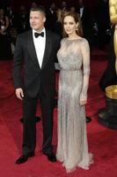 LOS ANGELES, MAR 2 - Brad Pitt, Angelina Jolie at the 86th Academy Awards at Dolby Theater, Hollywood and Highland on March 2, 2014 in Los Angeles, CA photo