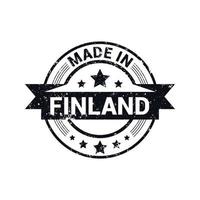 Vector de diseño de sello de Finlandia