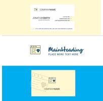 Beautiful jewellery on website Logo and business card vertical Design Vector