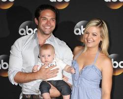 LOS ANGELES, JUL 15 - Brandon Barash, Harper Barash, Kirsten Storms at the ABC July 2014 TCA at Beverly Hilton on July 15, 2014 in Beverly Hills, CA photo