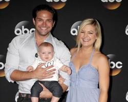 LOS ANGELES, JUL 15 - Brandon Barash, Harper Barash, Kirsten Storms at the ABC July 2014 TCA at Beverly Hilton on July 15, 2014 in Beverly Hills, CA photo