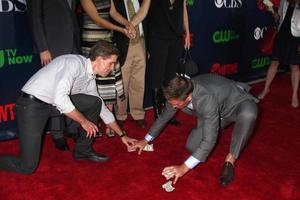LOS ANGELES, JUL 17 - Brian Dietzen, Michael Weatherly at the CBS TCA July 2014 Party at the Pacific Design Center on July 17, 2014 in West Hollywood, CA photo