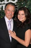 LOS ANGELES, OCT 10 - Eric Braeden, Heather Tom at the CBS Daytime 1 for 30 Years Exhibit Reception at the Paley Center For Media on October 10, 2016 in Beverly Hills, CA photo
