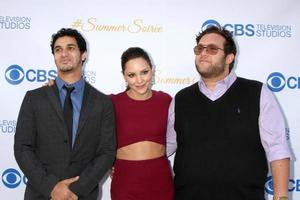 LOS ANGELES, MAY 18 - Elyes Gabel, Katharine McPhee, Ari Stidham at the CBS Summer Soiree 2015 at the London Hotel on May 18, 2015 in West Hollywood, CA photo