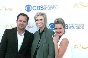 LOS ANGELES, MAY 18 - Kyle Bornheimer, Jane Lynch, Maggie Lawson at the CBS Summer Soiree 2015 at the London Hotel on May 18, 2015 in West Hollywood, CA photo