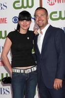 LOS ANGELES, AUG 3 - Pauley Perrette, Chris O Donnell arriving at the CBS TCA Summer 2011 All Star Party at Robinson May Parking Garage on August 3, 2011 in Beverly Hills, CA photo