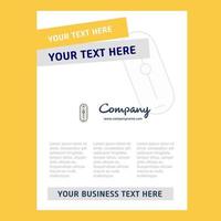 Zoom in zoom out Title Page Design for Company profile annual report presentations leaflet Brochure Vector Background