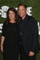 LOS ANGELES, AUG 10 - Marcia Gay Harden, Rob Lowe at the CBS, CW, Showtime Summer 2016 TCA Party at the Pacific Design Center on August 10, 2016 in West Hollywood, CA photo