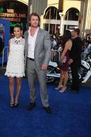 LOS ANGELES, JUL 19 - Elsa Pataky, Chris Hemsworth arriving at the Captain America - The First Avenger Premiere at El Capitan Theater on July 19, 2011 in Los Angeles, CA photo