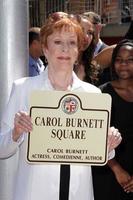 LOS ANGELES, APR 18 - Carol Burnett at the Carol Burnett Square Unveiling at the Selma and Highland on April 18, 2013 in Los Angeles, CA photo