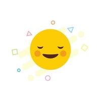 vector de diseño de icono de emoji de sonrisa