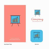 Presentation Company Logo App Icon and Splash Page Design Creative Business App Design Elements vector