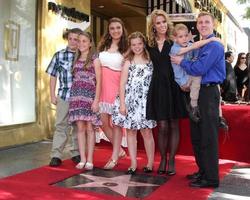 LOS ANGELES, JAN 29 - Cheryl Hines, Extended Family children at the Hollywood Walk of Fame Star Ceremony for Cheryl Hines at Hollywood Boulevard on January 29, 2014 in Los Angeles, CA photo