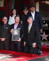 los angeles, 5 de marzo - oficial de cámara, mitch o farrell, paul brinkman, ll cool j, chris o donnell, leron gubler en la ceremonia de la estrella del paseo de la fama de chris o donnell hollywood en el hollywood blvd el 5 de marzo de 2015 en los angeles, California foto