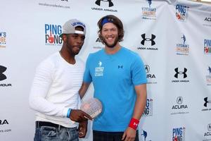 LOS ANGELES, SEP 4 - Chris Paul, Clayton Kershaw at the Ping Pong 4 Purpose Charity Event at Dodger Stadium on September 4, 2014 in Los Angeles, CA photo