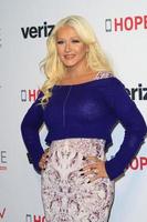 LOS ANGELES, NOV 12 - Christina Aguilera Raises Awareness About Domestic Violence with at the Verizon s HopeLine Program at the The London Hotel on November 12, 2015 in West Hollywood, CA