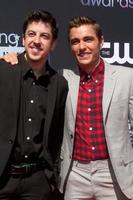 LOS ANGELES, AUG 1 - Christopher Mintz-Plasse, Dave Franco arrives at the 2013 Young Hollywood Awards at the Broad Stage on August 1, 2013 in Santa Monica, CA photo