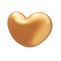 Balões em forma de coração brilhante 3D expressão de amor no dia dos namorados. png
