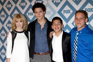 LOS ANGELES, JAN 13 - Claudia Lee, Connor Buckley, Kevin Hernandez, Tyler Foden at the FOX TCA Winter 2014 Party at Langham Huntington Hotel on January 13, 2014 in Pasadena, CA photo