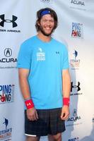 LOS ANGELES, SEP 4 - Clayton Kershaw at the Ping Pong 4 Purpose Charity Event at Dodger Stadium on September 4, 2014 in Los Angeles, CA photo