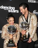 LOS ANGELES, NOV 22 - Laurie Hernandez, Valentin Chmerkovskiy at the Dancing With The Stars Live Finale at The Grove on November 22, 2016 in Los Angeles, CA photo