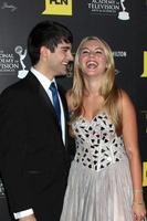 LOS ANGELES, JUN 23 - Max Ehrich, Lindsay Bushman arrives at the 2012 Daytime Emmy Awards at Beverly Hilton Hotel on June 23, 2012 in Beverly Hills, CA photo