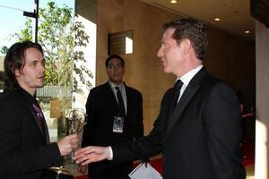 LOS ANGELES, JUN 23 - Jonathan Jackson, Bobby Flay in the Press Room of the 2012 Daytime Emmy Awards at Beverly Hilton Hotel on June 23, 2012 in Beverly Hills, CA photo