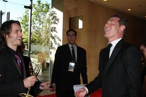 LOS ANGELES, JUN 23 - Jonathan Jackson, Bobby Flay in the Press Room of the 2012 Daytime Emmy Awards at Beverly Hilton Hotel on June 23, 2012 in Beverly Hills, CA photo