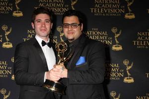 LOS ANGELES, FEB 24 - Kristos Andrews, Gregori J Martin at the Daytime Emmy Creative Arts Awards 2015 at the Universal Hilton Hotel on April 24, 2015 in Los Angeles, CA photo