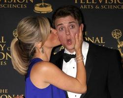 LOS ANGELES, FEB 24 - Laura Wright, Chad Duell at the Daytime Emmy Creative Arts Awards 2015 at the Universal Hilton Hotel on April 24, 2015 in Los Angeles, CA photo