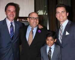 LOS ANGELES, APR 7 - Tim DeKay, Willie Garson, Nathen Garson, Matt Bomer at the Alliance for Children s Rights 22st Annual Dinner at Beverly Hilton Hotel on April 7, 2014 in Beverly Hills, CA photo