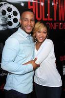 LOS ANGELES, AUG 2 - DeVon Franklin, Meagan Good at the Staying Power - Building Legacy and Longevity in Hollywood at Montalban Theater on September 2, 2014 in Los Angeles, CA photo