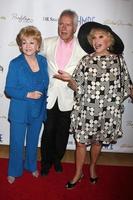 LOS ANGELES, MAY 14 - Debbie Reynolds, Alex Trebek, Ruta Lee at the Debbie Reynolds The Auction Finale VIP Reception Auction conducted by www ProfilesInHistory com at Debbie Reynolds Dance Studio on May 14, 2014 in North Hollywood, CA photo