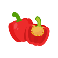 Sweet and colorful bell peppers for cooking png