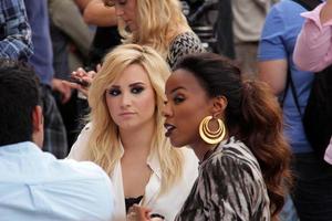 LOS ANGELES, JUL 11 - Demi Lovato, Kelly Rowland at the X-Factor Season 3 Photo Call at the Galen Center on July 11, 2013 in Los Angeles, CA