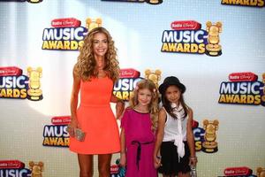 LOS ANGELES, APR 27 - Denise Richards, daughter Lola, friend arrives at the Radio Disney Music Awards 2013 at the Nokia Theater on April 27, 2013 in Los Angeles, CA photo