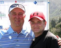 LOS ANGELES, APR 14 - Dennis Wagner, Tim Curren at the Jack Wagner Anuual Golf Tournament benefitting LLS at Lakeside Golf Course on April 14, 2014 in Burbank, CA photo