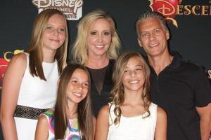 LOS ANGELES, JUL 24 - Shannon Beador, David Beador, family at the Descendants Premiere Screening at the Walt Disney Studios on July 24, 2015 in Burbank, CA photo