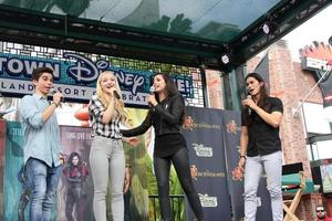 LOS ANGELES, OCT 17 - Cameron Boyce, Dove Cameron, Sofia Carson, Booboo Stewart at the Stars of Descendants Personal Appearance at the Downtown Disney on October 17, 2015 in Anaheim, CA photo