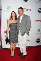 LOS ANGELES, APR 29 - Laura Leighton, Doug Savant arrives at the Desperate Housewives Wrap Party at W Hollywood Hotel on April 29, 2012 in Los Angeles, CA photo