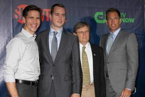 LOS ANGELES, JUL 17 - Brian Dietzen, Sean Murray, David McCallum, Michael Weatherly at the CBS TCA July 2014 Party at the Pacific Design Center on July 17, 2014 in West Hollywood, CA photo