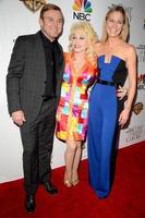 LOS ANGELES, DEC 4 - Ricky Schroder, Dolly Parton, Jennifer Nettles at the Dolly Parton s Coat Of Many Colors at the Egyptian Theater on December 4, 2015 in Los Angeles, CA photo