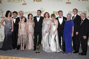 LOS ANGELES, SEP 18 - Mad Men Cast, including Elisabeth Moss, Jon Hamm, Christina Hendricks in the Press Room at the 63rd Primetime Emmy Awards at Nokia Theater on September 18, 2011 in Los Angeles, CA photo